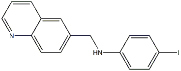 4-iodo-N-(quinolin-6-ylmethyl)aniline Struktur