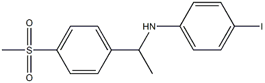 4-iodo-N-[1-(4-methanesulfonylphenyl)ethyl]aniline 结构式
