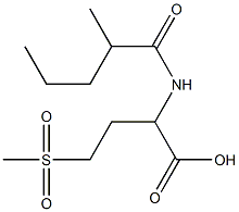 4-methanesulfonyl-2-(2-methylpentanamido)butanoic acid 结构式