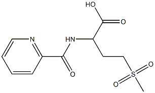 4-methanesulfonyl-2-(pyridin-2-ylformamido)butanoic acid Structure