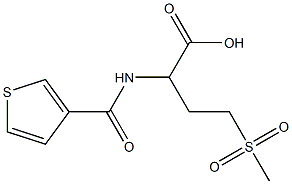4-methanesulfonyl-2-(thiophen-3-ylformamido)butanoic acid 结构式