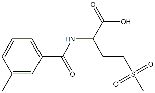 4-methanesulfonyl-2-[(3-methylphenyl)formamido]butanoic acid Structure