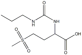 4-methanesulfonyl-2-[(propylcarbamoyl)amino]butanoic acid Structure