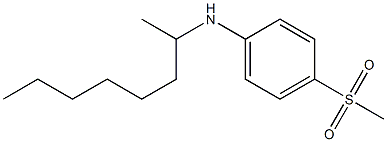 4-methanesulfonyl-N-(octan-2-yl)aniline Struktur