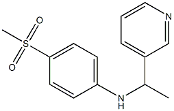 4-methanesulfonyl-N-[1-(pyridin-3-yl)ethyl]aniline|