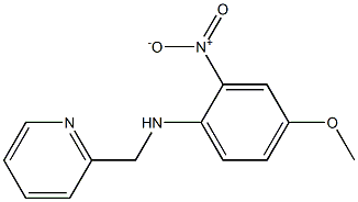 4-methoxy-2-nitro-N-(pyridin-2-ylmethyl)aniline Structure