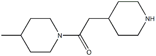 4-methyl-1-(piperidin-4-ylacetyl)piperidine Structure