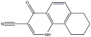 4-oxo-1,4,7,8,9,10-hexahydrobenzo[h]quinoline-3-carbonitrile Structure