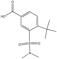 4-tert-butyl-3-[(dimethylamino)sulfonyl]benzoic acid Structure