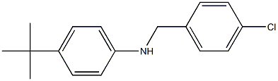 4-tert-butyl-N-[(4-chlorophenyl)methyl]aniline Struktur