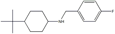 4-tert-butyl-N-[(4-fluorophenyl)methyl]cyclohexan-1-amine Structure