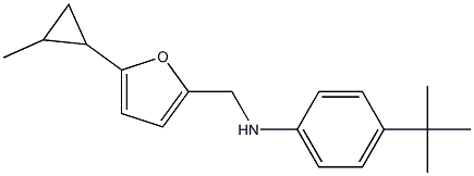 4-tert-butyl-N-{[5-(2-methylcyclopropyl)furan-2-yl]methyl}aniline