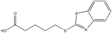 5-(1,3-benzothiazol-2-ylsulfanyl)pentanoic acid Structure