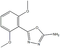 5-(2,6-dimethoxyphenyl)-1,3,4-oxadiazol-2-amine Structure