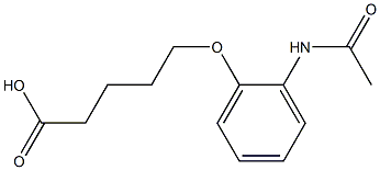 5-(2-acetamidophenoxy)pentanoic acid Structure