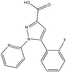 5-(2-fluorophenyl)-1-(pyridin-2-yl)-1H-pyrazole-3-carboxylic acid