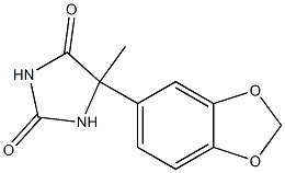 5-(2H-1,3-benzodioxol-5-yl)-5-methylimidazolidine-2,4-dione Struktur