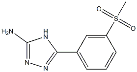 5-(3-methanesulfonylphenyl)-4H-1,2,4-triazol-3-amine Structure
