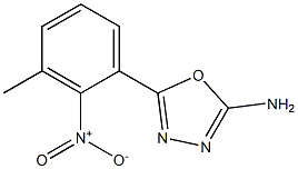 5-(3-methyl-2-nitrophenyl)-1,3,4-oxadiazol-2-amine Structure