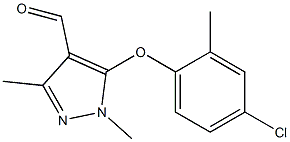 5-(4-chloro-2-methylphenoxy)-1,3-dimethyl-1H-pyrazole-4-carbaldehyde Structure