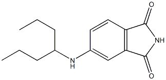 5-(heptan-4-ylamino)-2,3-dihydro-1H-isoindole-1,3-dione Struktur