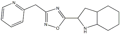 5-(octahydro-1H-indol-2-yl)-3-(pyridin-2-ylmethyl)-1,2,4-oxadiazole