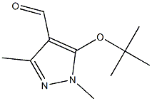 5-(tert-butoxy)-1,3-dimethyl-1H-pyrazole-4-carbaldehyde Structure