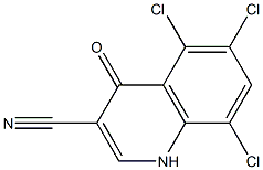 5,6,8-trichloro-4-oxo-1,4-dihydroquinoline-3-carbonitrile