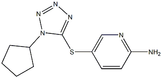 5-[(1-cyclopentyl-1H-1,2,3,4-tetrazol-5-yl)sulfanyl]pyridin-2-amine