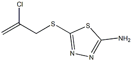 5-[(2-chloroprop-2-en-1-yl)sulfanyl]-1,3,4-thiadiazol-2-amine Structure