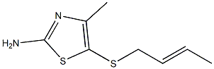 5-[(2E)-but-2-enylthio]-4-methyl-1,3-thiazol-2-amine Struktur