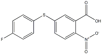 5-[(4-fluorophenyl)sulfanyl]-2-nitrobenzoic acid Struktur