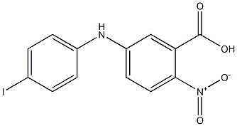 5-[(4-iodophenyl)amino]-2-nitrobenzoic acid Struktur