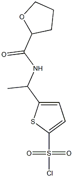 5-[1-(oxolan-2-ylformamido)ethyl]thiophene-2-sulfonyl chloride