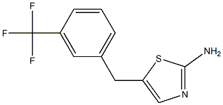 5-[3-(trifluoromethyl)benzyl]-1,3-thiazol-2-amine Structure