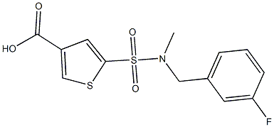 5-{[(3-fluorophenyl)methyl](methyl)sulfamoyl}thiophene-3-carboxylic acid