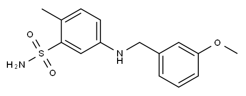 5-{[(3-methoxyphenyl)methyl]amino}-2-methylbenzene-1-sulfonamide