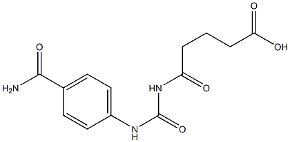 5-{[(4-carbamoylphenyl)carbamoyl]amino}-5-oxopentanoic acid