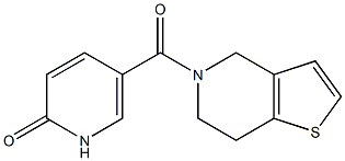 5-{4H,5H,6H,7H-thieno[3,2-c]pyridin-5-ylcarbonyl}-1,2-dihydropyridin-2-one|