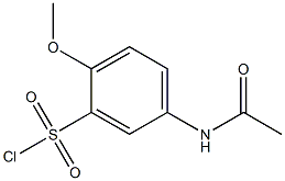 5-acetamido-2-methoxybenzene-1-sulfonyl chloride Struktur