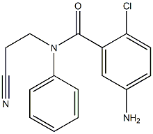 5-amino-2-chloro-N-(2-cyanoethyl)-N-phenylbenzamide Structure