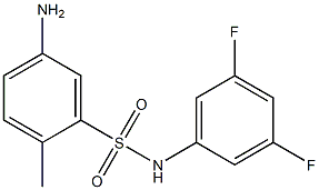5-amino-N-(3,5-difluorophenyl)-2-methylbenzene-1-sulfonamide Structure
