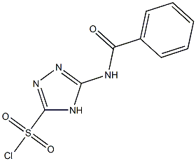 5-benzamido-4H-1,2,4-triazole-3-sulfonyl chloride Structure