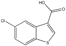5-chloro-1-benzothiophene-3-carboxylic acid Structure