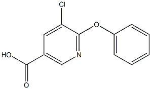 5-chloro-6-phenoxynicotinic acid Structure