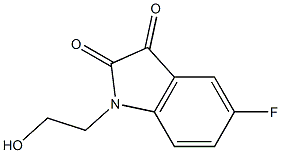 5-fluoro-1-(2-hydroxyethyl)-2,3-dihydro-1H-indole-2,3-dione Structure