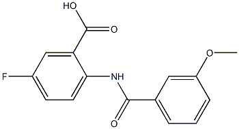 5-fluoro-2-[(3-methoxybenzene)amido]benzoic acid Structure