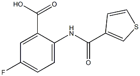 5-fluoro-2-[(thien-3-ylcarbonyl)amino]benzoic acid