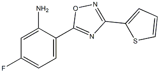 5-fluoro-2-[3-(thiophen-2-yl)-1,2,4-oxadiazol-5-yl]aniline|