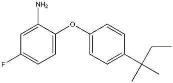 5-fluoro-2-[4-(2-methylbutan-2-yl)phenoxy]aniline Structure